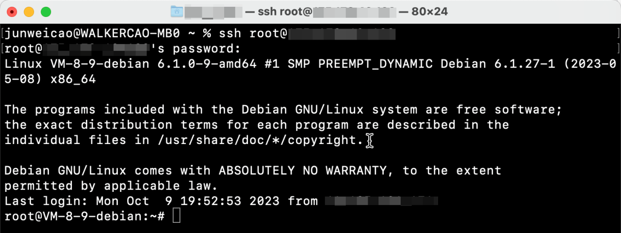 腾讯云轻量应用服务器操作指南-如何使用本地自带 SSH 终端登录 Linux 实例