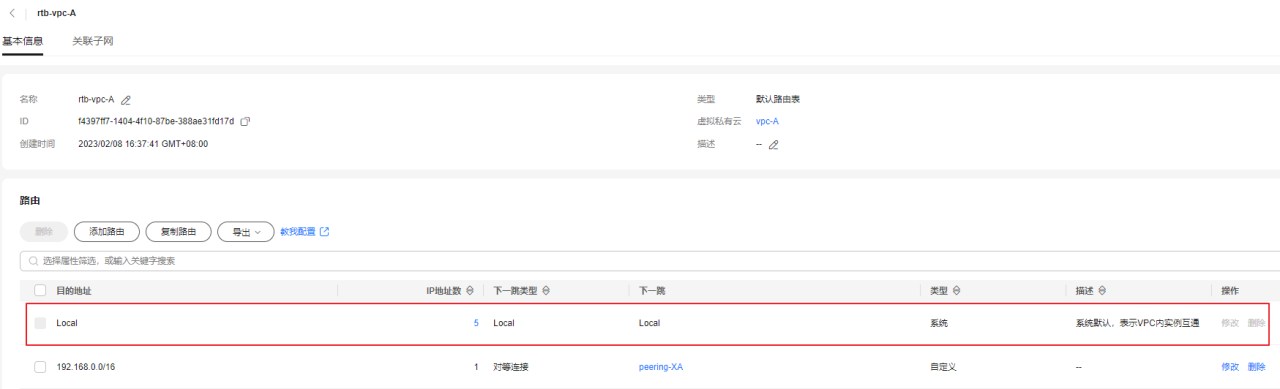 华为云虚拟私有云 VPC用户指南-如何删除路由？
