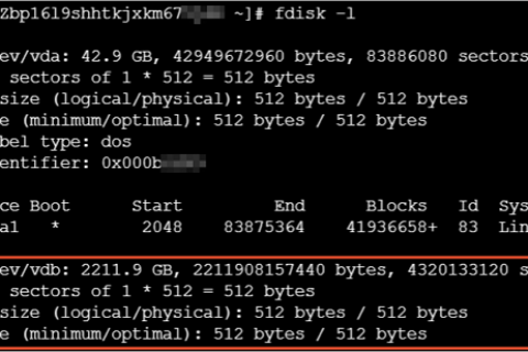 阿里云轻量应用服务器-分区格式化数据盘