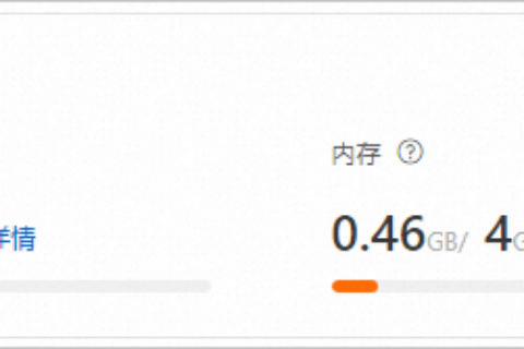 阿里云轻量应用服务器-查看实例监控信息