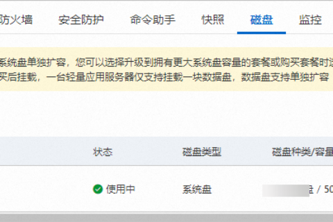 阿里云轻量应用服务器-如何挂载数据盘？